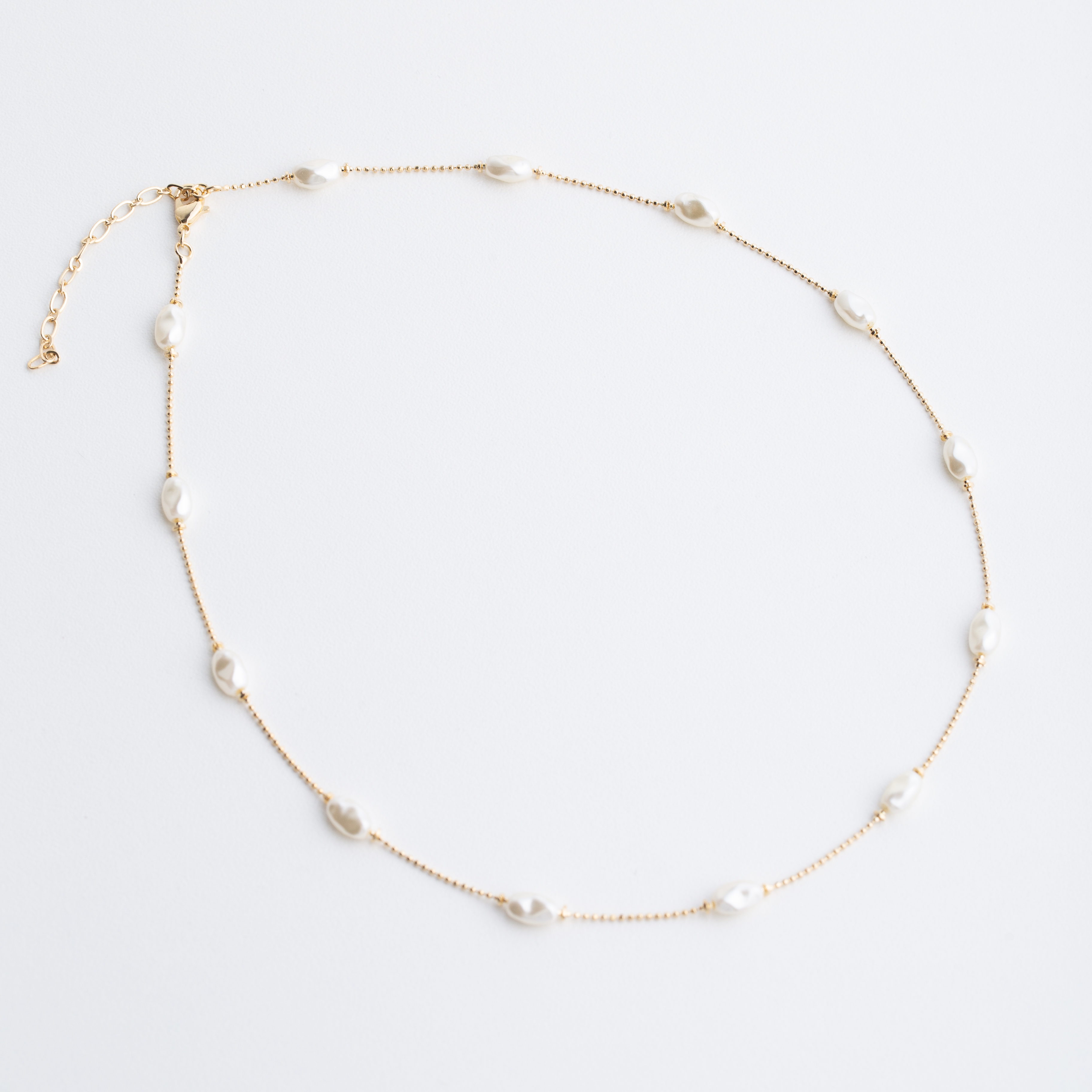 19426 Ball Chain With Pearls Chain 16"